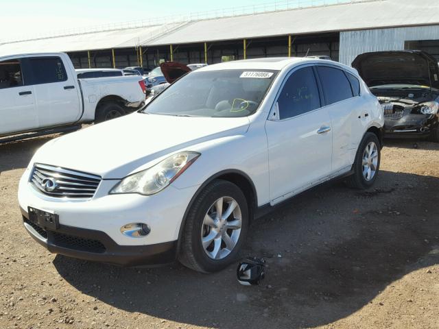 JN1AJ0HP0AM703551 - 2010 INFINITI EX35 BASE WHITE photo 2