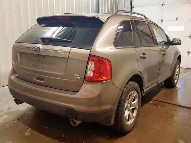 2FMDK4JC6DBA88533 - 2013 FORD EDGE SEL BROWN photo 4