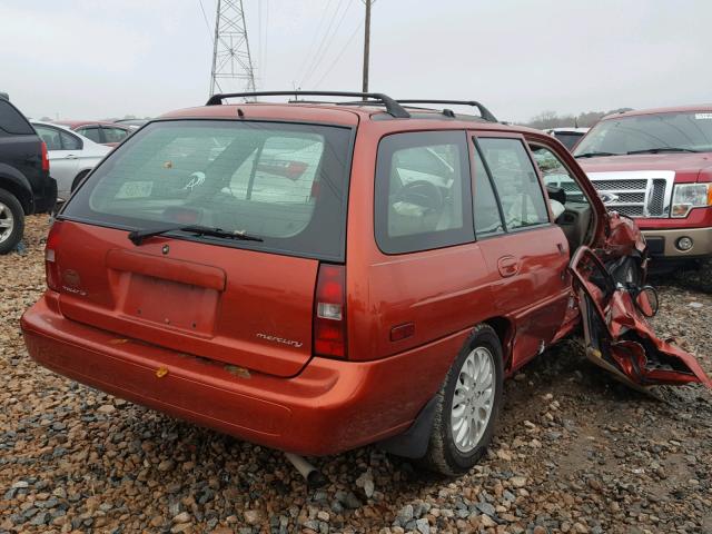 3MEFM15P9XR601572 - 1999 MERCURY TRACER LS RED photo 4