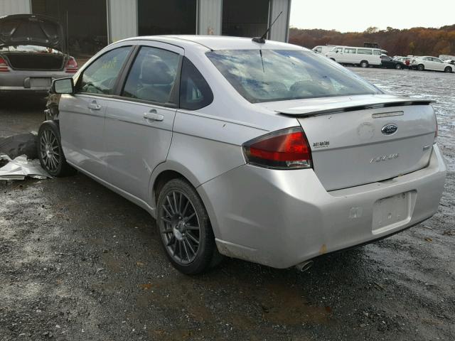 1FAHP3GN1BW113916 - 2011 FORD FOCUS SES SILVER photo 3