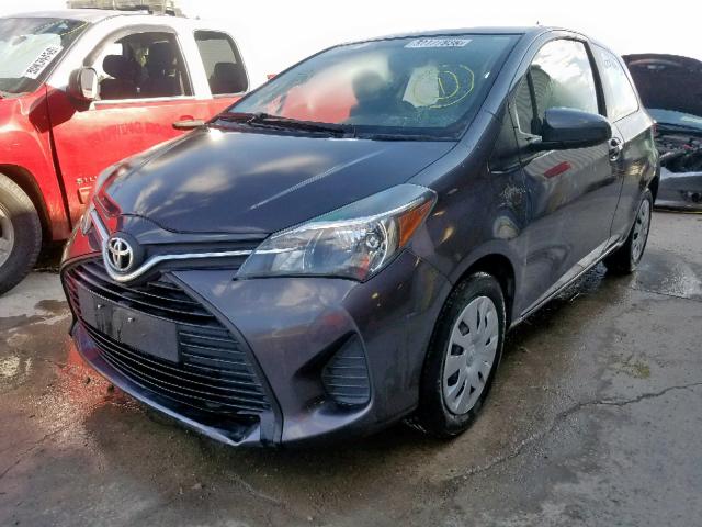 VNKJTUD31GA064597 - 2016 TOYOTA YARIS L CHARCOAL photo 2