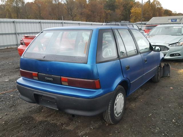 2C1MR6469N6716481 - 1992 GEO METRO BASE BLUE photo 4