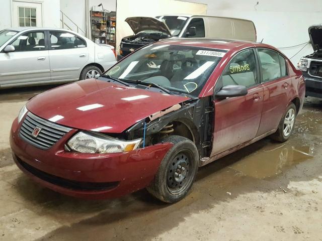 1G8AJ55F26Z129089 - 2006 SATURN ION LEVEL MAROON photo 2