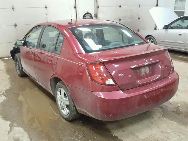 1G8AJ55F26Z129089 - 2006 SATURN ION LEVEL MAROON photo 3