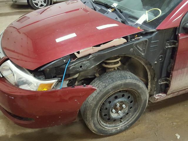 1G8AJ55F26Z129089 - 2006 SATURN ION LEVEL MAROON photo 9