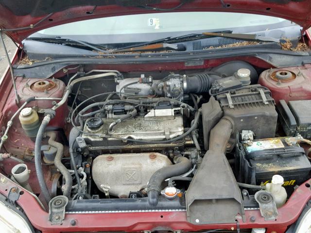 JA3AJ26E22U077009 - 2002 MITSUBISHI LANCER ES RED photo 7