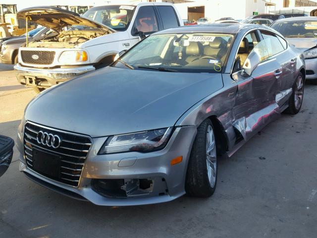 WAU2GBFC7EN080910 - 2014 AUDI A7 PRESTIG GRAY photo 2