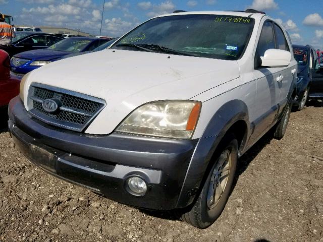 KNDJD733455379716 - 2005 KIA SORENTO EX WHITE photo 2