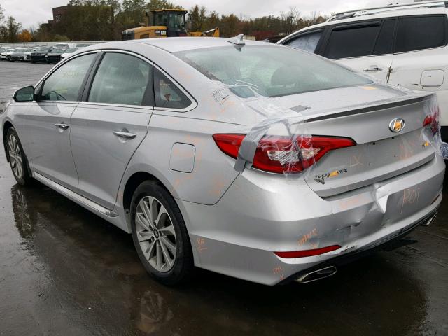 5NPE34AF8GH425812 - 2016 HYUNDAI SONATA SPO SILVER photo 3