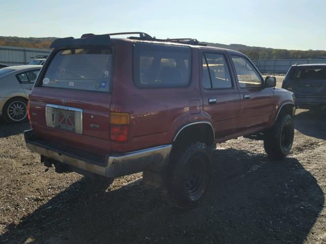 JT3VN39W6R8059444 - 1994 TOYOTA 4RUNNER VN RED photo 4