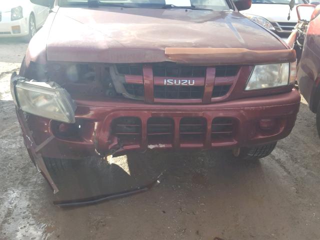 4S2CK58W434303944 - 2003 ISUZU RODEO S BURGUNDY photo 9