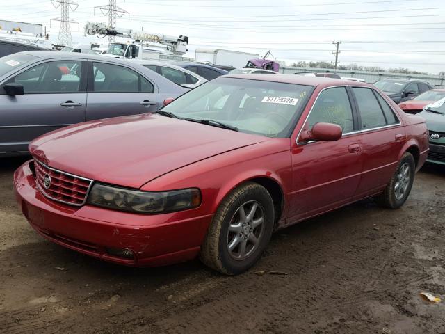 1G6KS54Y62U241267 - 2002 CADILLAC SEVILLE SL RED photo 2