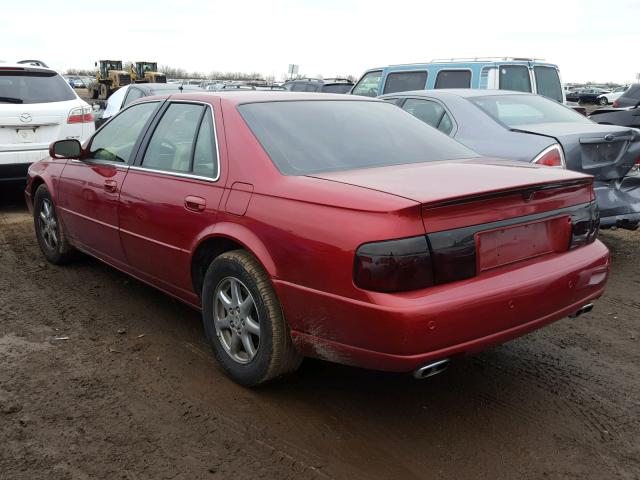 1G6KS54Y62U241267 - 2002 CADILLAC SEVILLE SL RED photo 3