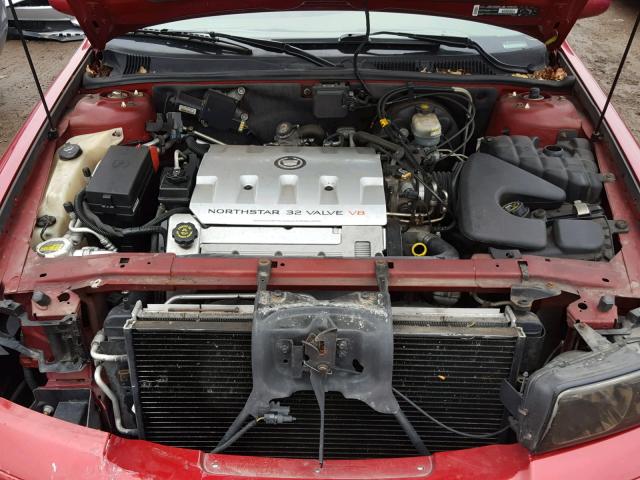 1G6KS54Y62U241267 - 2002 CADILLAC SEVILLE SL RED photo 7