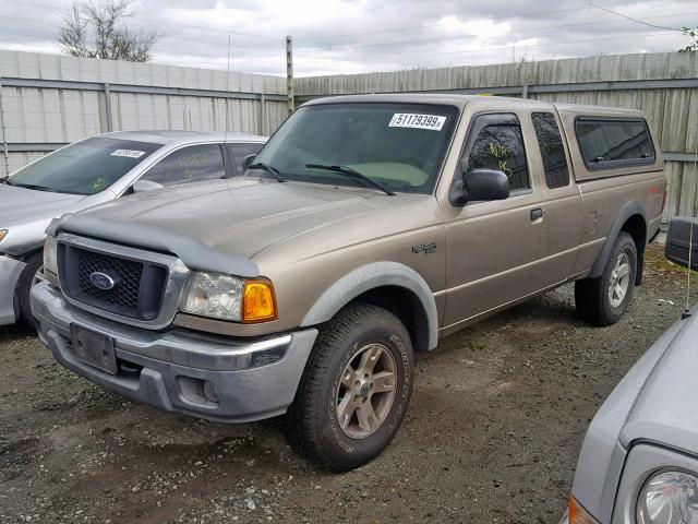 1FTZR45E44PB58752 - 2004 FORD RANGER SUP GOLD photo 2