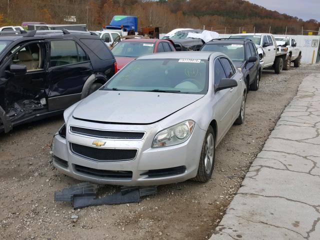 1G1ZB5EB1AF217945 - 2010 CHEVROLET MALIBU LS SILVER photo 2