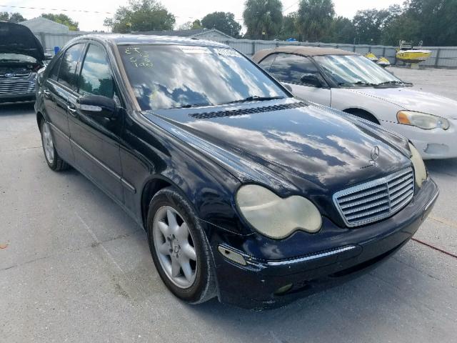 WDBRF61J53A471395 - 2003 MERCEDES-BENZ C 240 BLACK photo 1