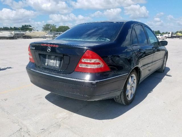 WDBRF61J53A471395 - 2003 MERCEDES-BENZ C 240 BLACK photo 4