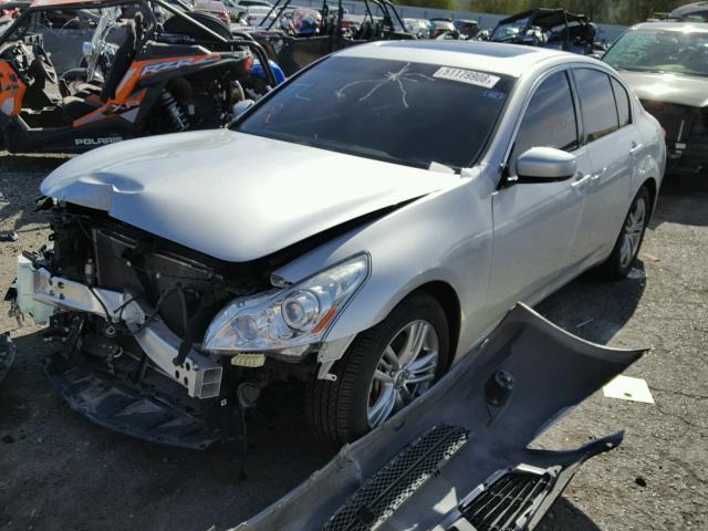 JN1CV6AP2DM305983 - 2013 INFINITI G37 BASE SILVER photo 2