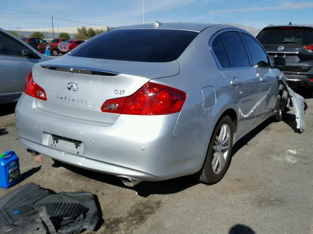 JN1CV6AP2DM305983 - 2013 INFINITI G37 BASE SILVER photo 4