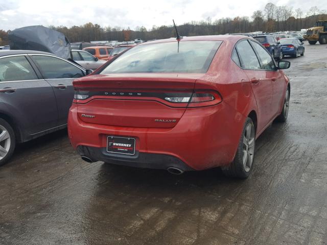 1C3CDFBA8DD322253 - 2013 DODGE DART SXT RED photo 4