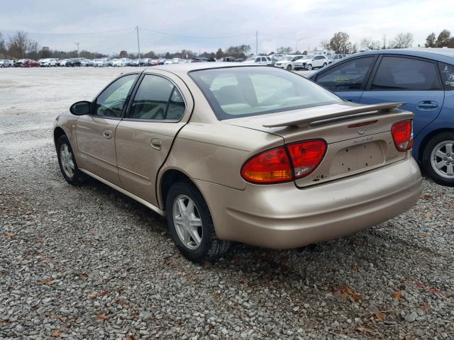 1G3NL52F93C222776 - 2003 OLDSMOBILE ALERO GL TAN photo 3