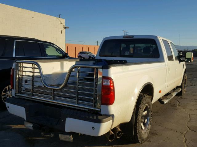 1FTWW30R08EB03636 - 2008 FORD F350 SRW S WHITE photo 4