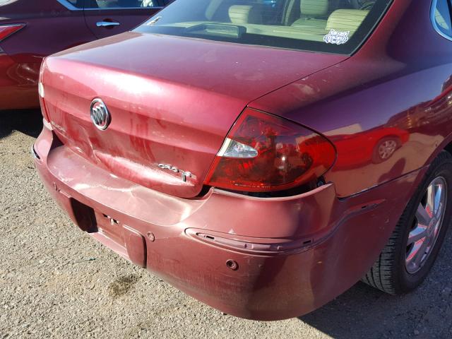 2G4WD532151331783 - 2005 BUICK LACROSSE C RED photo 9