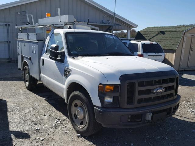 1FDSF30538EC23048 - 2008 FORD F350 SRW S WHITE photo 1