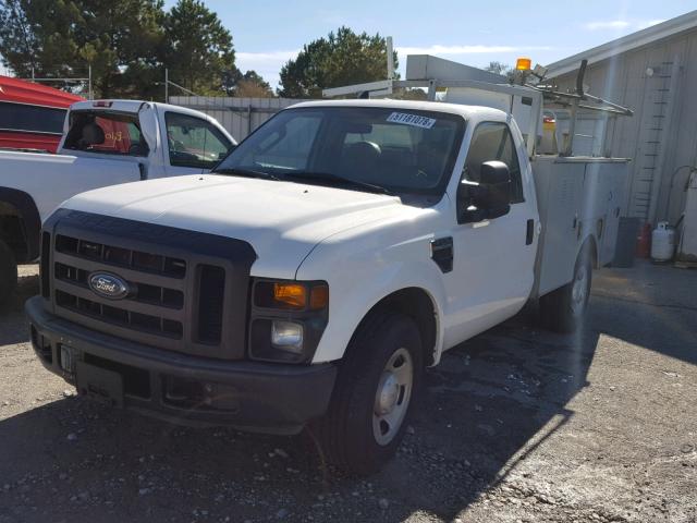 1FDSF30538EC23048 - 2008 FORD F350 SRW S WHITE photo 2