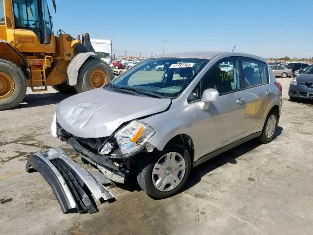 3N1BC1CP1BL406778 - 2011 NISSAN VERSA S GRAY photo 2