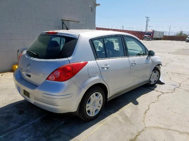 3N1BC1CP1BL406778 - 2011 NISSAN VERSA S GRAY photo 4