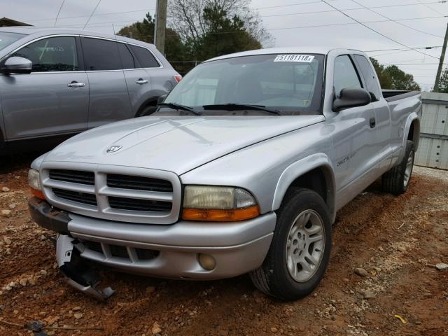 1B7GL32X42S508254 - 2002 DODGE DAKOTA SPO SILVER photo 2