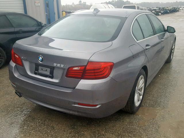 WBA5A7C54FG143341 - 2015 BMW 528 XI GRAY photo 4