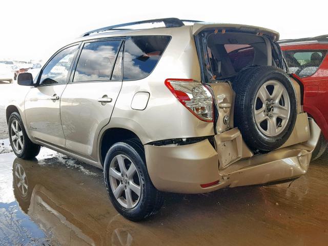 JTMBD31V176052110 - 2007 TOYOTA RAV4 LIMIT BEIGE photo 3