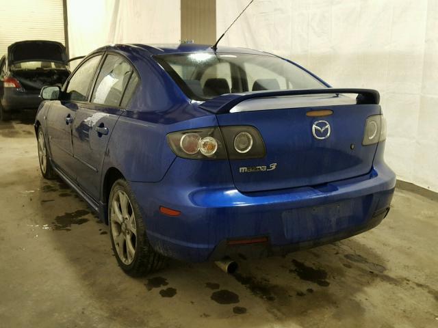 JM1BK323071680630 - 2007 MAZDA 3 S BLUE photo 3