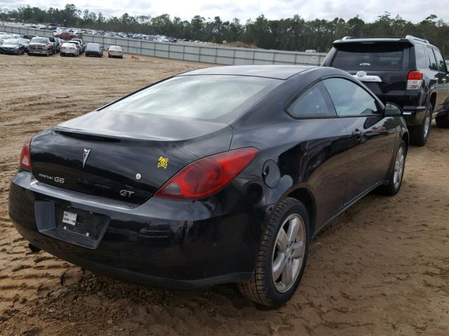 1G2ZH17NX74256936 - 2007 PONTIAC G6 GT BLACK photo 4