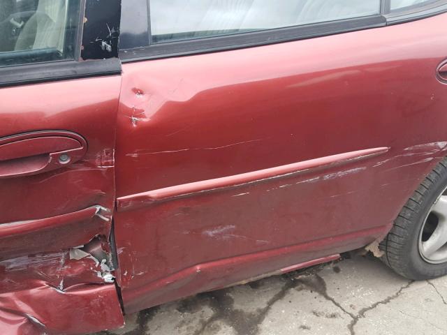 1G2WK52J81F212669 - 2001 PONTIAC GRAND PRIX RED photo 10