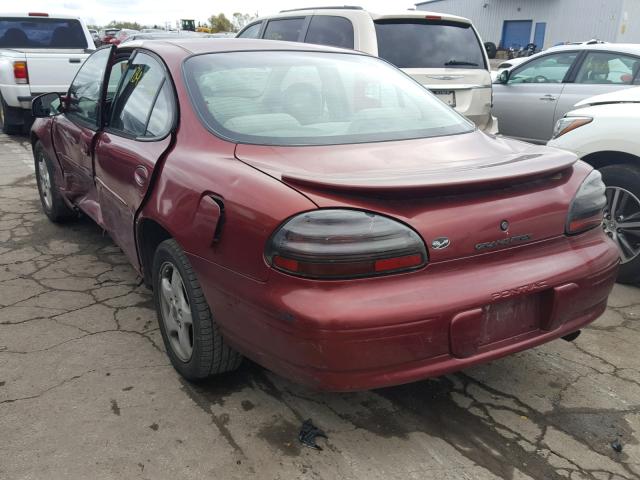 1G2WK52J81F212669 - 2001 PONTIAC GRAND PRIX RED photo 3