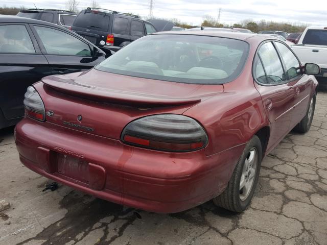 1G2WK52J81F212669 - 2001 PONTIAC GRAND PRIX RED photo 4