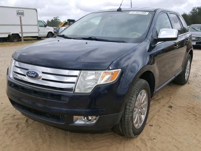 2FMDK3KCXABA95084 - 2010 FORD EDGE LIMIT BLUE photo 2