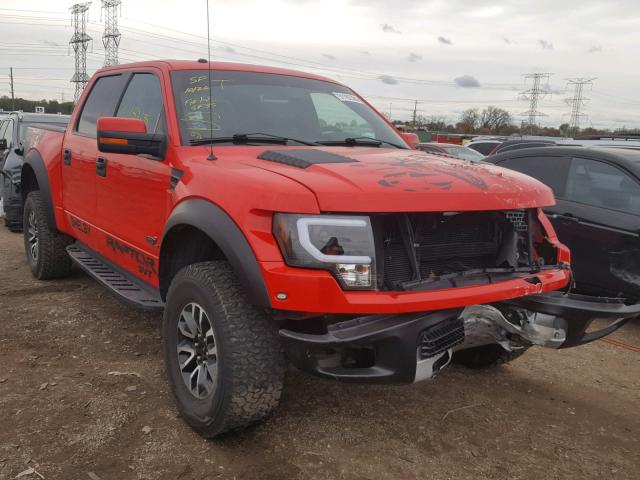 1FTFW1R62CFA38062 - 2012 FORD F150 SVT R RED photo 1