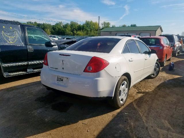 1G2ZF58BX74275570 - 2007 PONTIAC G6 VALUE L WHITE photo 4