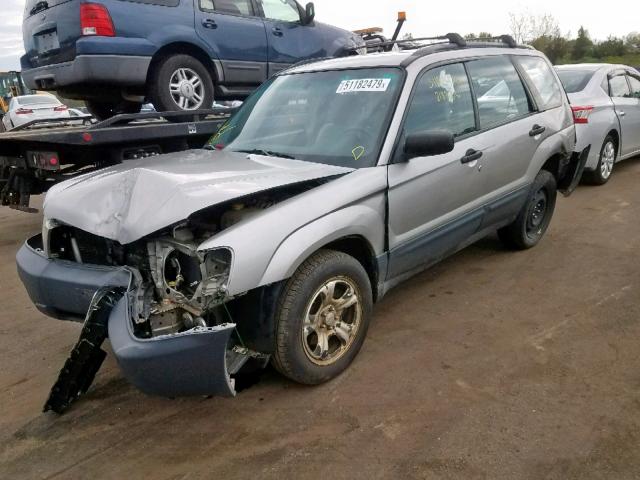 JF1SG63675H746290 - 2005 SUBARU FORESTER 2 SILVER photo 2