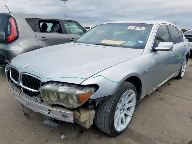 WBAGN63463DR13549 - 2003 BMW 745 LI SILVER photo 2