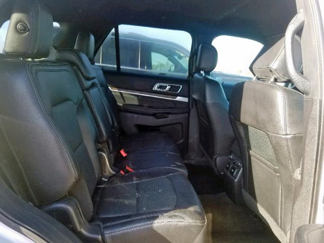 1FM5K8F86GGC06433 - 2016 FORD EXPLORER L SILVER photo 6