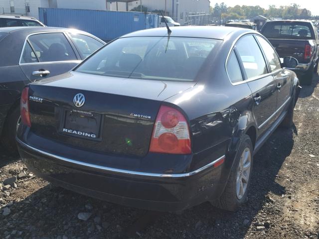 WVWPD63B04P243064 - 2004 VOLKSWAGEN PASSAT GLS BLACK photo 4