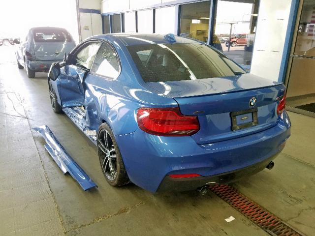 WBA2J7C55JVB28759 - 2018 BMW M240XI BLUE photo 3