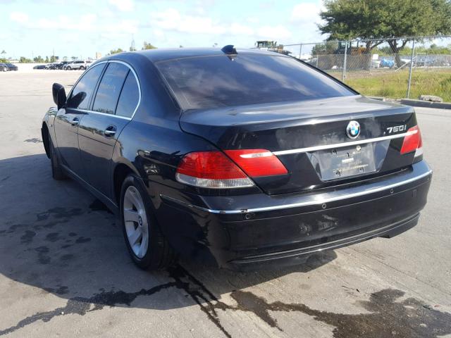 WBAHL83556DT00180 - 2006 BMW 750 I BLACK photo 3