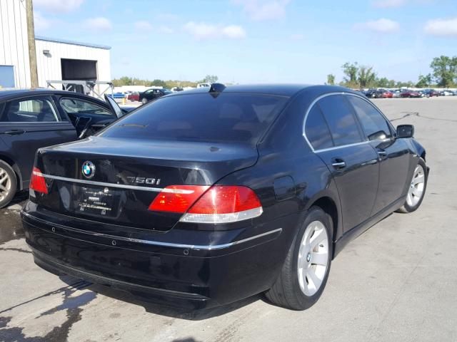 WBAHL83556DT00180 - 2006 BMW 750 I BLACK photo 4